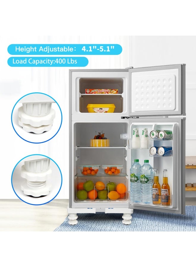 XICEN Large base for washing machine/dryer and refrigerator, with four sturdy legs (white) - Image 2